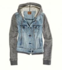 Denim Vested Hoodie at American Eagle