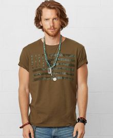 Denim and Supply Ralph Lauren Flag Crewneck Tee - T-Shirts - Men - Macys at Macys