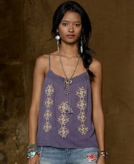 Denim and Supply Ralph Lauren Top Sleeveless Embroidered Peasant Camisole - Tops - Women - Macys at Macys