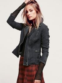 Denim blazer at Free People