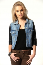 Denim jacket at boohoo at Boohoo