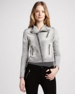 Denim moto jacket by J Brand at Neiman Marcus