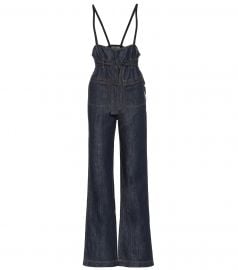 Denim overalls at Mytheresa