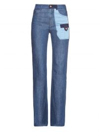 Denim patchwork jeans by See by Chloe at Matches