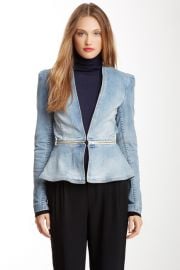 Denim peplum jacket by Rebecca Taylor at Nordstrom Rack