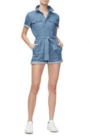 Denim romper at Good American