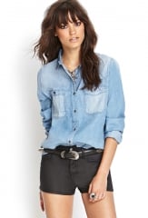 Denim shirt at Forever 21