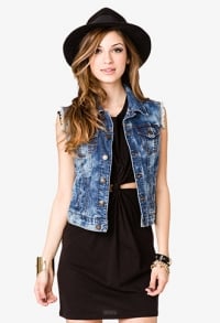 Denim vest at Forever 21