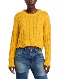 Denimist Boxy Cable Sweater at Bloomingdales