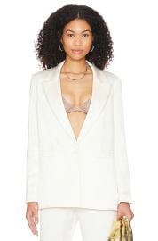 Denny Notch Collar Boyfriend Blazer at Revolve