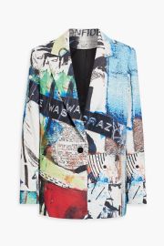 Denny Printed Crepe Blazer at The Outnet