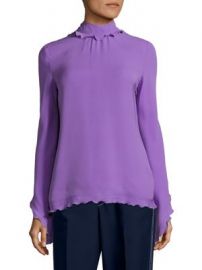 Derek Lam - Silk Mockneck Top at Saks Fifth Avenue