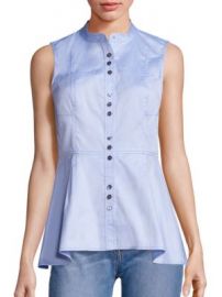 Derek Lam 10 Crosby - Cotton Peplum Blouse at Saks Off 5th