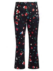 Derek Lam 10 Crosby - Floral High-Rise Cropped Pants at Saks Fifth Avenue