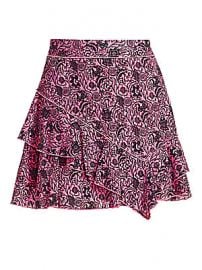 Derek Lam 10 Crosby - Floral Ruffle Mini Skirt at Saks Fifth Avenue