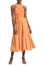 Derek Lam 10 Crosby Alivia Mix Media Racerback Dress at Nordstrom