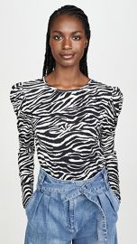 Derek Lam 10 Crosby Amara Long Sleeve Puff Shoulder Tee at Shopbop