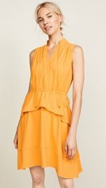 Derek Lam 10 Crosby Belted Dress with Tiered Skirt at Shopbop