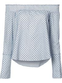 Derek Lam 10 Crosby Dots Print Off-shoulders Blouse at Farfetch