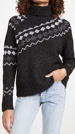 Derek Lam 10 Crosby Grammer Diagonal Fair Isle Turtleneck at Shopbop