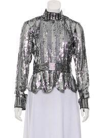 Derek Lam 10 Crosby Long Sleeve Sequin Top at The Real Real