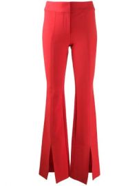 Derek Lam 10 Crosby Maeve Slit Hem Crosby Cotton Twill Flare Trousers - Farfetch at Farfetch