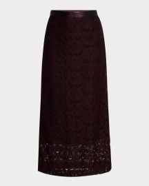 Derek Lam 10 Crosby Marjorie Floral Lace Pencil Skirt at Neiman Marcus