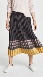 Derek Lam 10 Crosby Pleated Metallic Knit Skirt at Shopbop