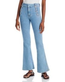 Derek Lam 10 Crosby Robertson High Rise Flare Jeans in Dover Light Bloomingdales at Bloomingdales