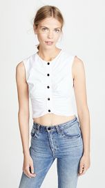 Derek Lam 10 Crosby Ruched Crop Top at Shopbop