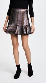 WornOnTV: Alexis’s metallic striped mini skirt on Schitt’s Creek ...