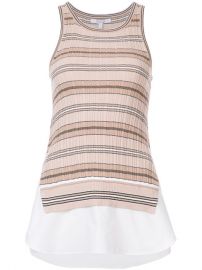 WornOnTV: Chelsea’s beige striped sleeveless top on The Young and the ...