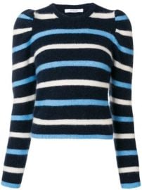 Derek Lam 10 Crosby Striped Puff Sleeve Sweater - Farfetch at Farfetch