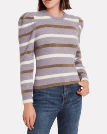 Derek Lam 10 Crosby Striped Puff Sleeve Sweater at Steven Dann