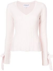 Derek Lam 10 Crosby V-Neck Sweater with Tie Sleeve Detail  295 - Buy AW17 Online - Fast Global Delivery  Price at Farfetch