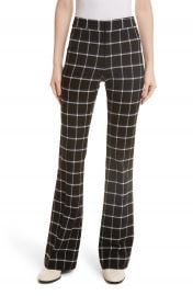 Derek Lam 10 Crosby Windowpane Check Flare Trousers at Nordstrom