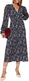 Derek Lam Collective RTR Design Collective Blue Floral Dress at Amazon Womens Clothing store at Amazon