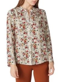 Derek Lam Collective V Neck Floral Print Top on SALE at Saks Off 5th