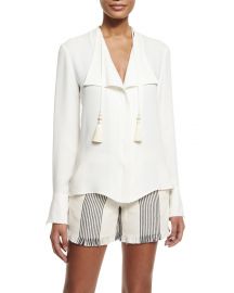 Derek Lam Tassel Blouse at Bergdorf Goodman