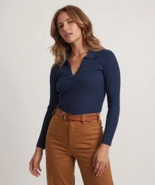 Deserae Knit Polo at Marine Layer