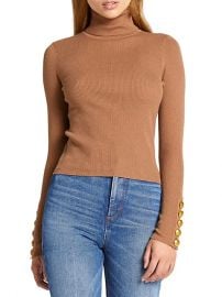 Desi Rib-Knit Turtleneck Sweater at Saks Fifth Avenue