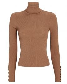 Desi Rib Knit Turtleneck Top at Intermix