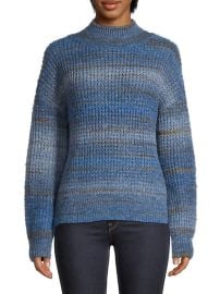 Design Lab Waffle Knit Ombre Sweater in Blue Space at The Bay