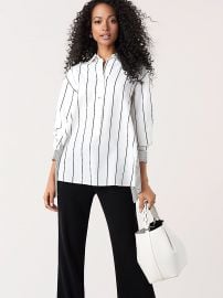 WornOnTV: Jane’s white striped asymmetric shirt on The Bold Type ...