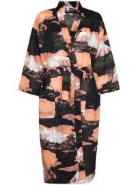 WornOnTV: Lorraine’s black and pink printed robe on Tom Swift | April ...