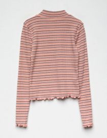 Destined Stripe Mock Neck Top at Tilly