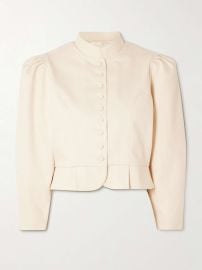 Destree Amoako denim peplum jacket at Net a Porter