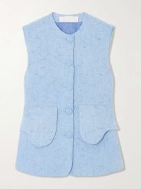 Destree Marianne Frayed Denim Vest and Jeans at Net a Porter