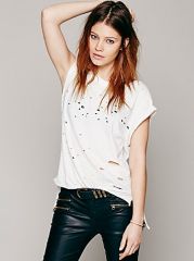 Destroyed Muscle Tee at Free People