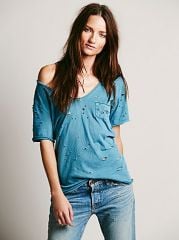 Destroyed Tommy Tee at Free People